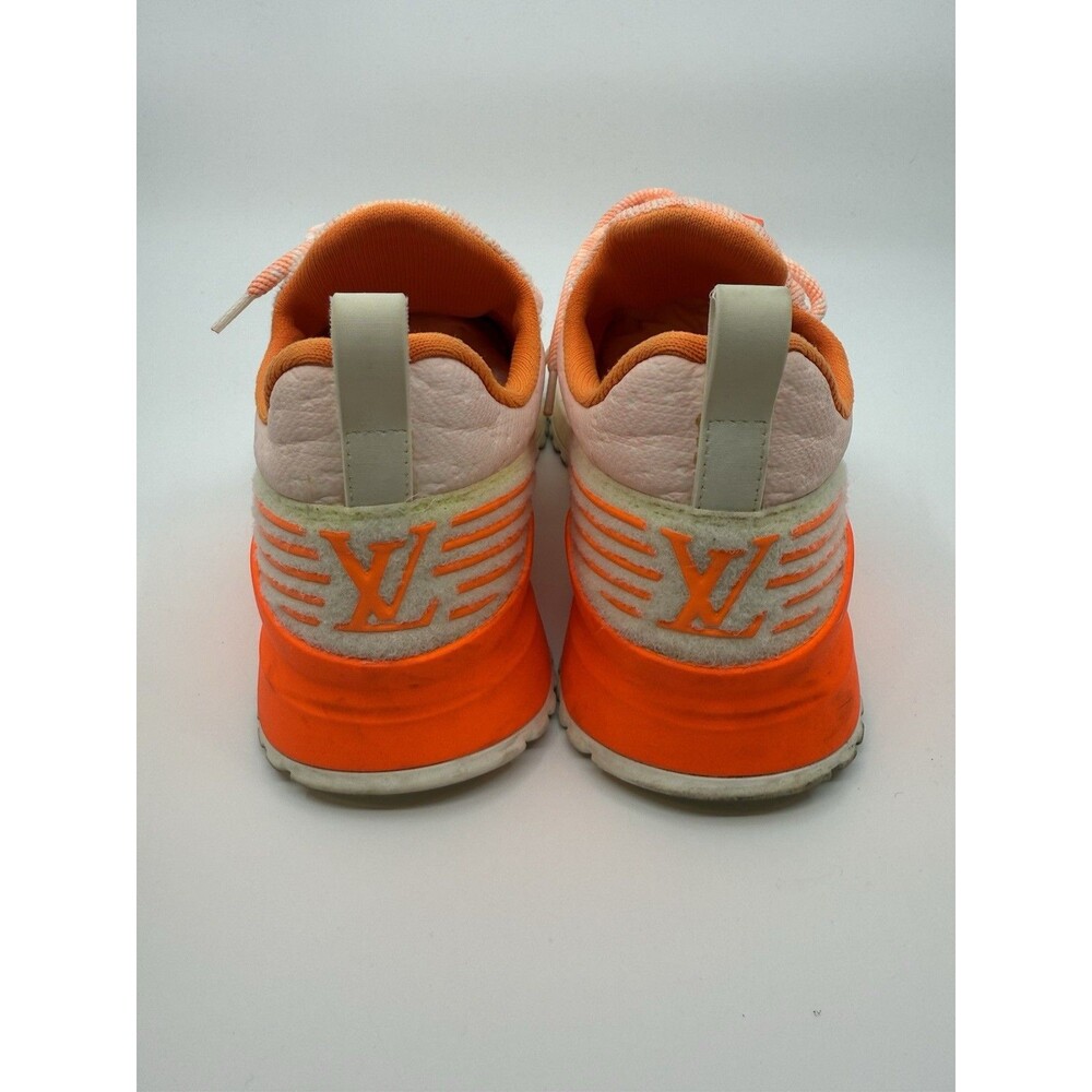 Louis Vuitton V.N.R. Orange Technical Knit Trainers Sneakers Shoes Size US 6 - Picture 5 of 12